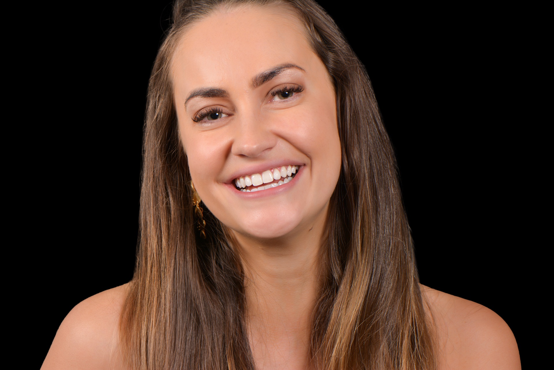 Patient Smiling with Bright Teeth