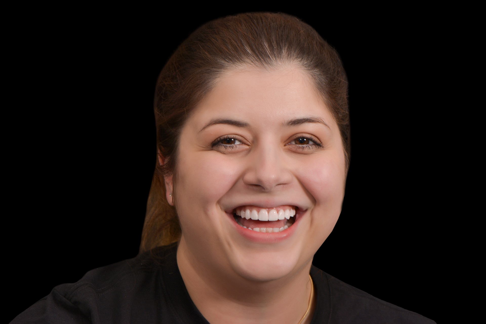 Patient Smiling with Bright Teeth