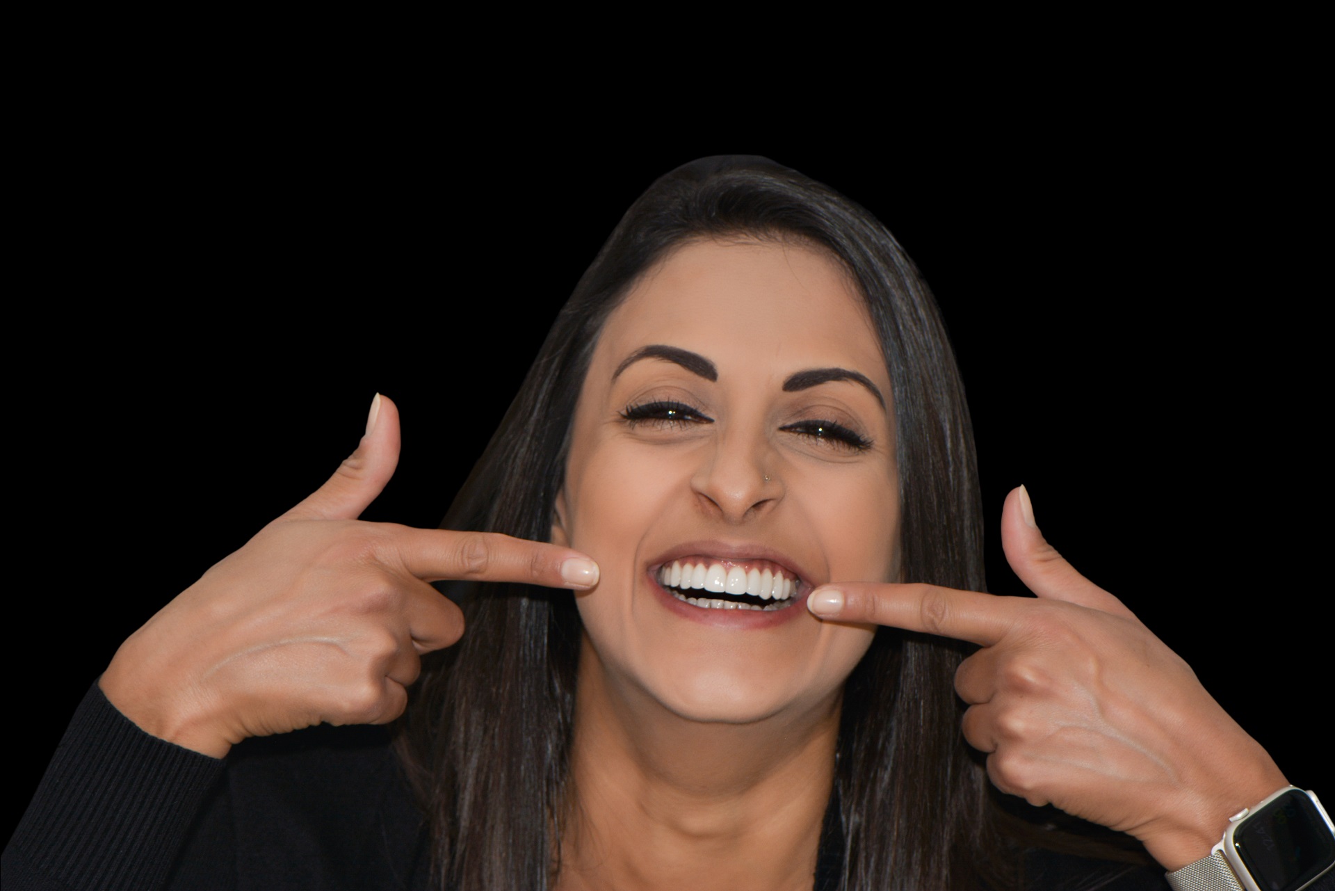 Patient Showing Bright Smile