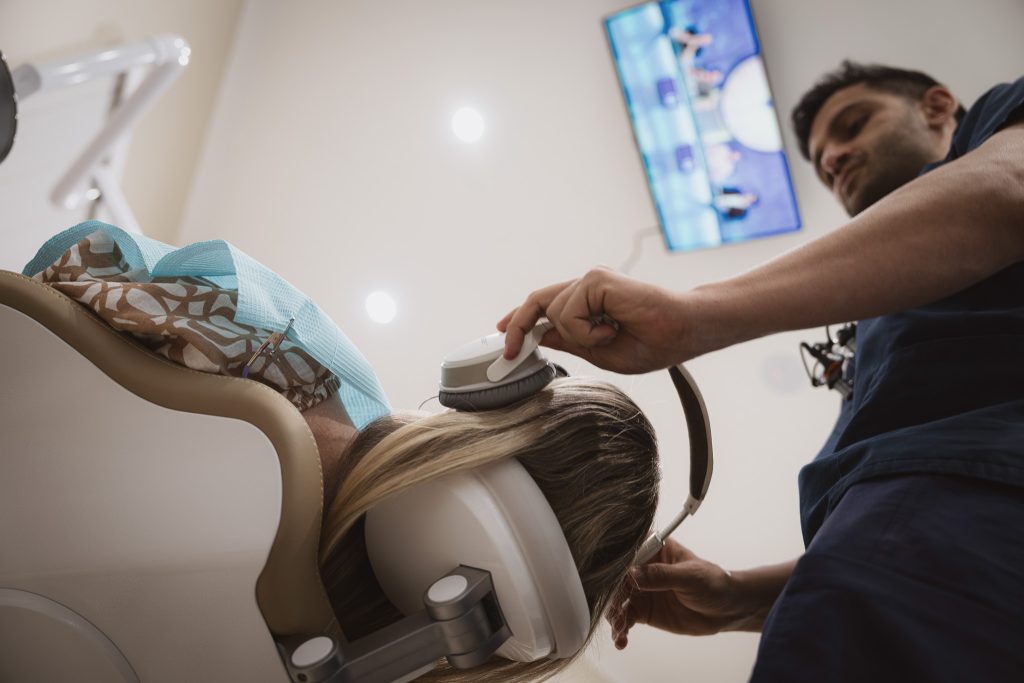 Modern treatment room with digital imaging at our Maitland dentist
